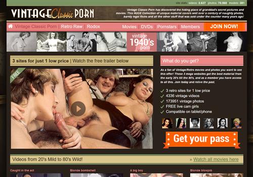 500px x 350px - Vintage Classic Porn - Old retro sex movies and pictures ...