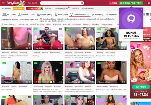 Bonga Cams Transsexual